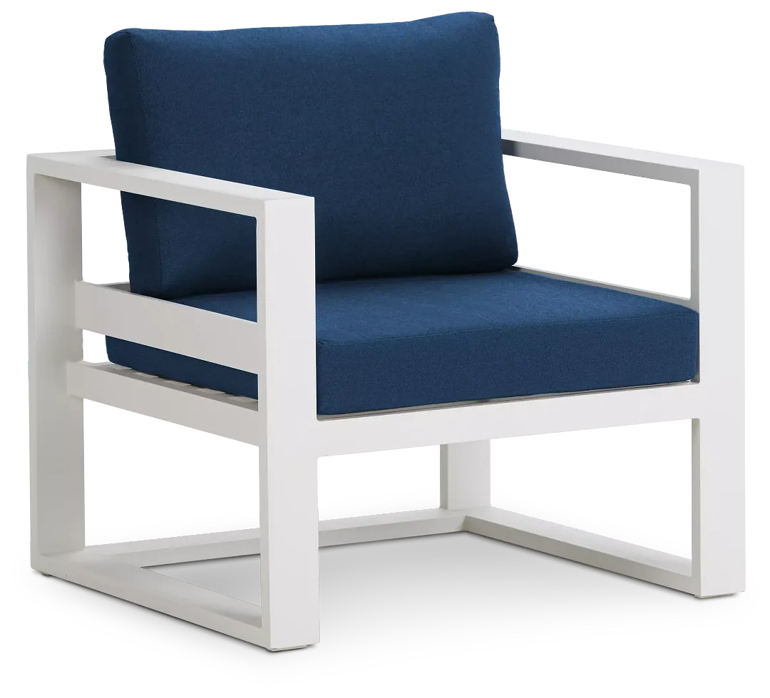Lisbon Navy Aluminum Chair