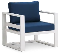 Lisbon Navy Aluminum Chair