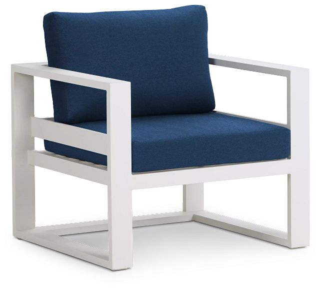 Lisbon Navy Aluminum Chair