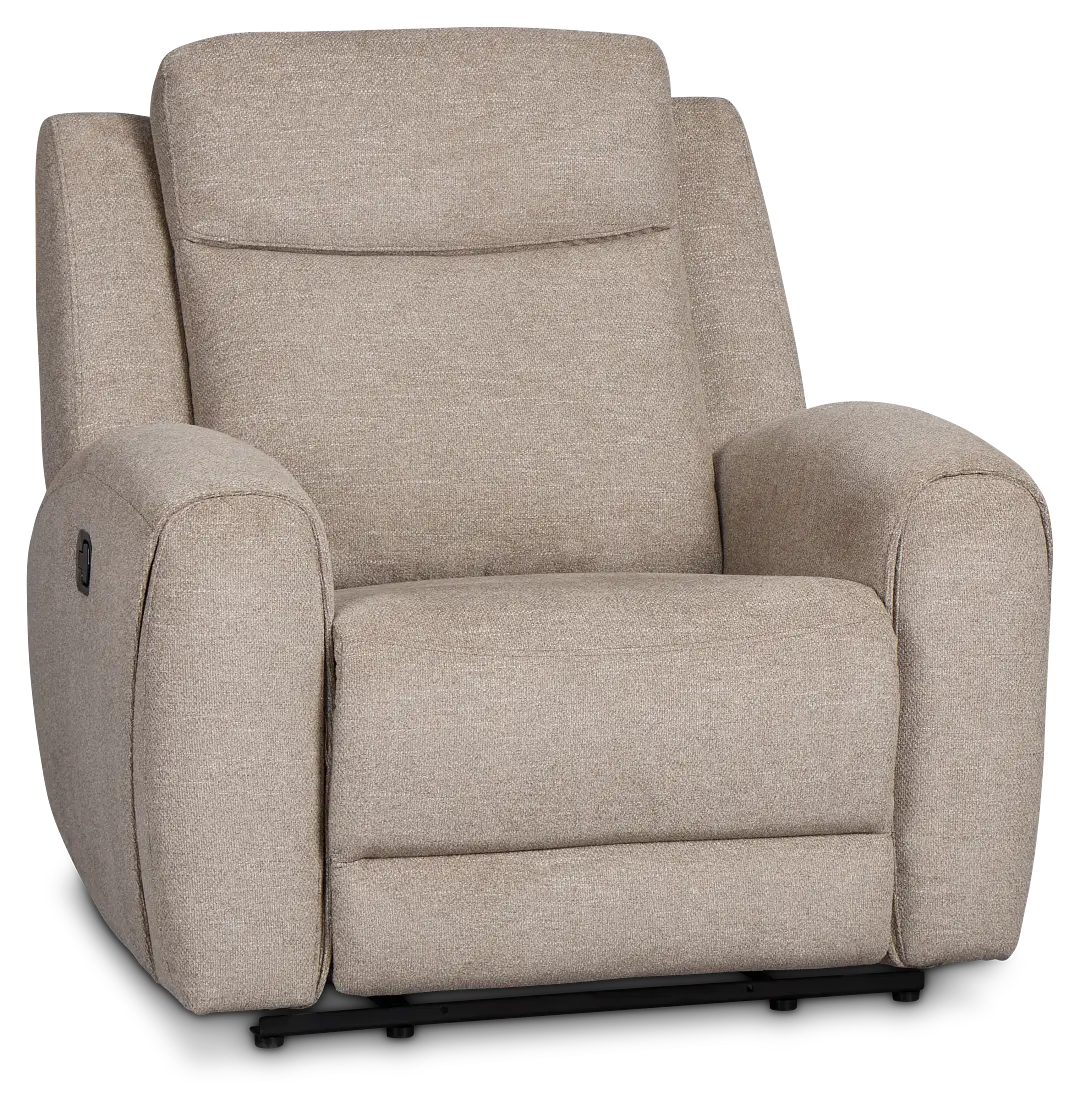 Walker Beige Fabric Recliner Walker Beige Fabric Recliner