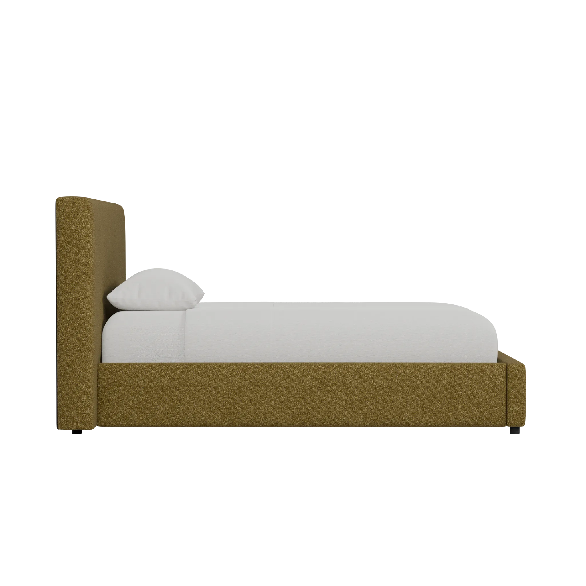 Grayton Elite Dark Green 44" Upholstered Platform Bed