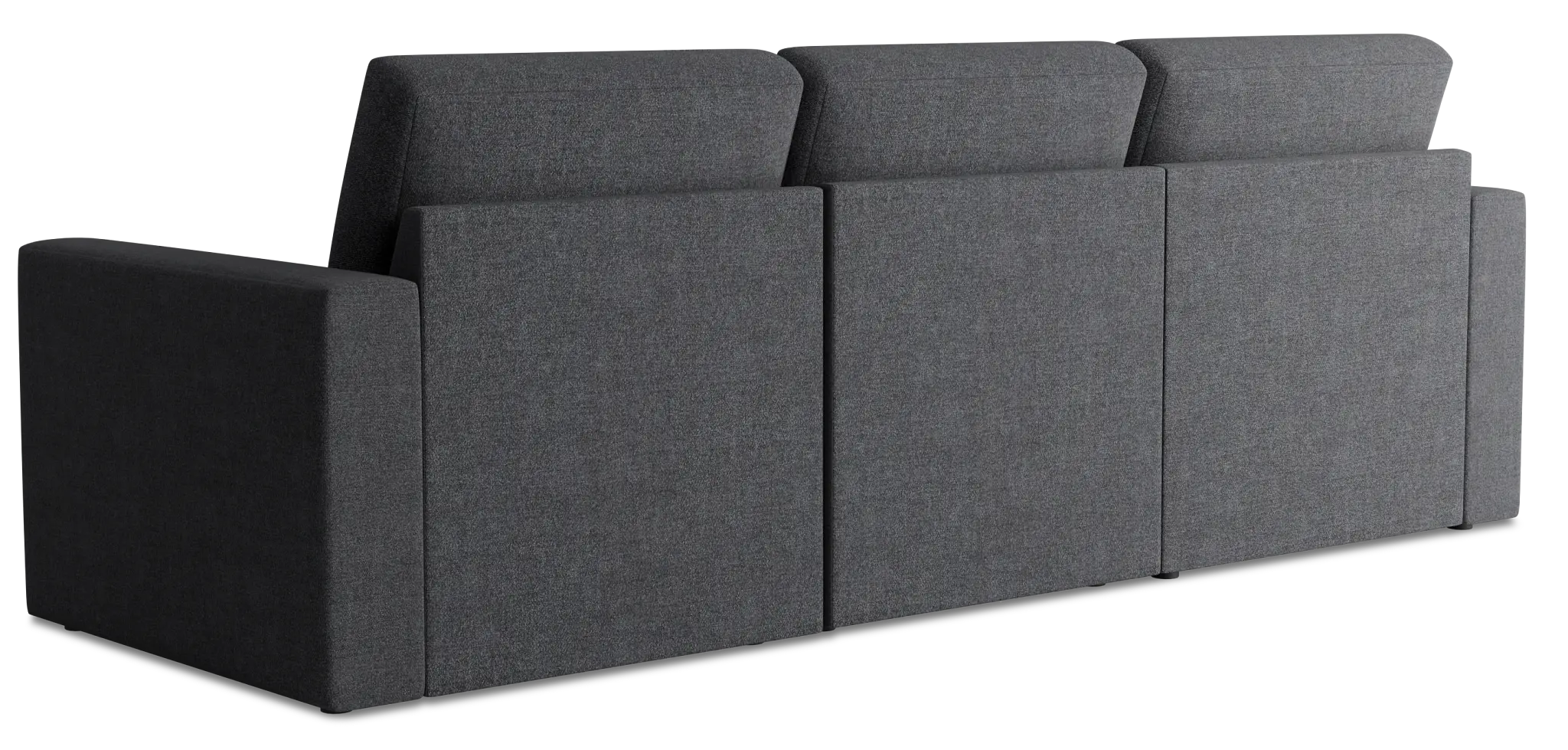 Citymod Dark Gray Fabric Small Left Chaise Sectional Citymod Dark Gray Fabric Small Left Chaise Sectional