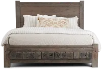Salt Lake Gray Platform Bed