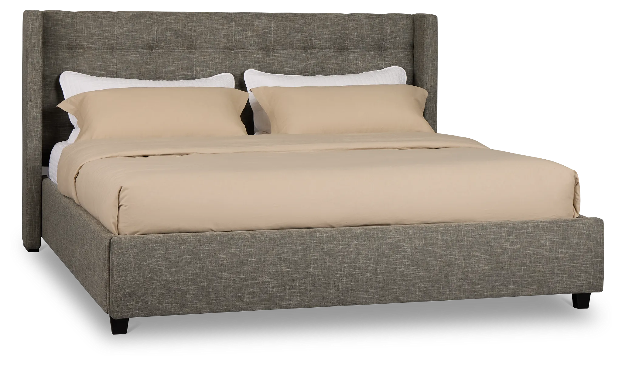 Chatham Gray Low Platform Storage Bed