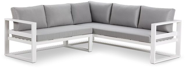 Lisbon Gray Aluminum Small Left Sectional