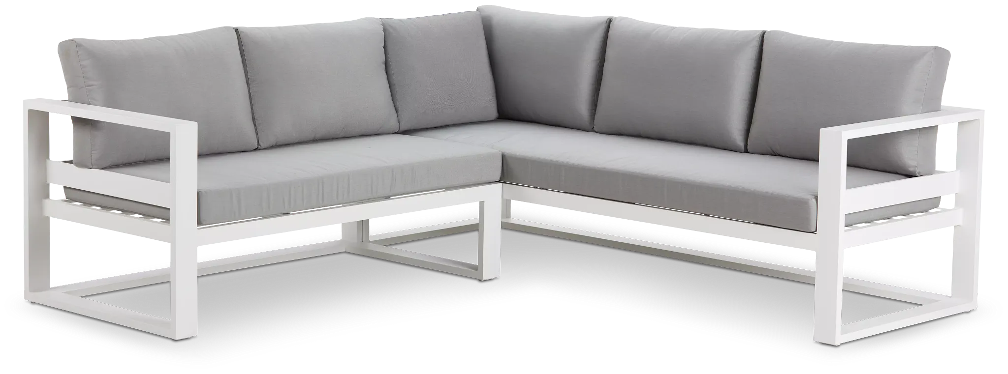 Lisbon Gray Aluminum Small Left Sectional