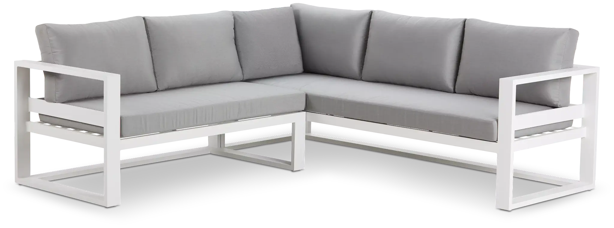 Lisbon Gray Aluminum Small Left Sectional Lisbon Gray Aluminum Small Left Sectional