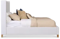 Nantucket White Uph Panel Bed