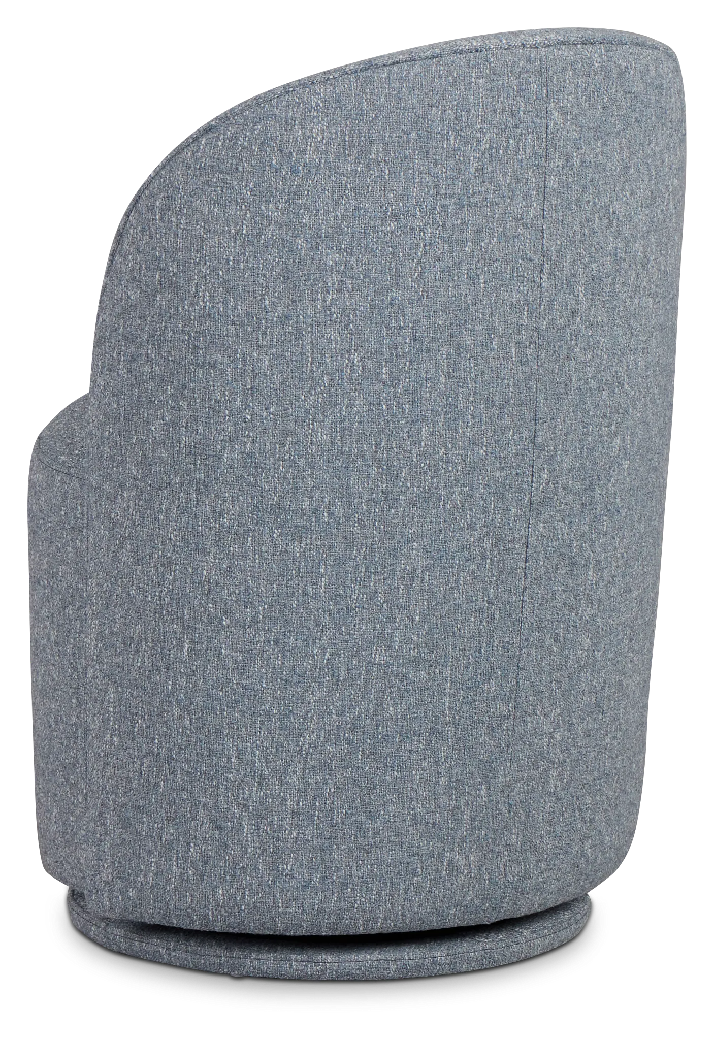 Claude Dark Blue Round Upholstered Side Chair