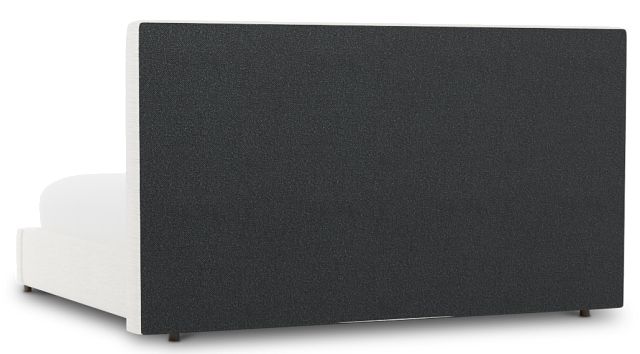 Grayton Maguire Ivory 54" Upholstered Platform Bed