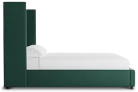 Captiva Joya Green 60" Upholstered Shelter Bed