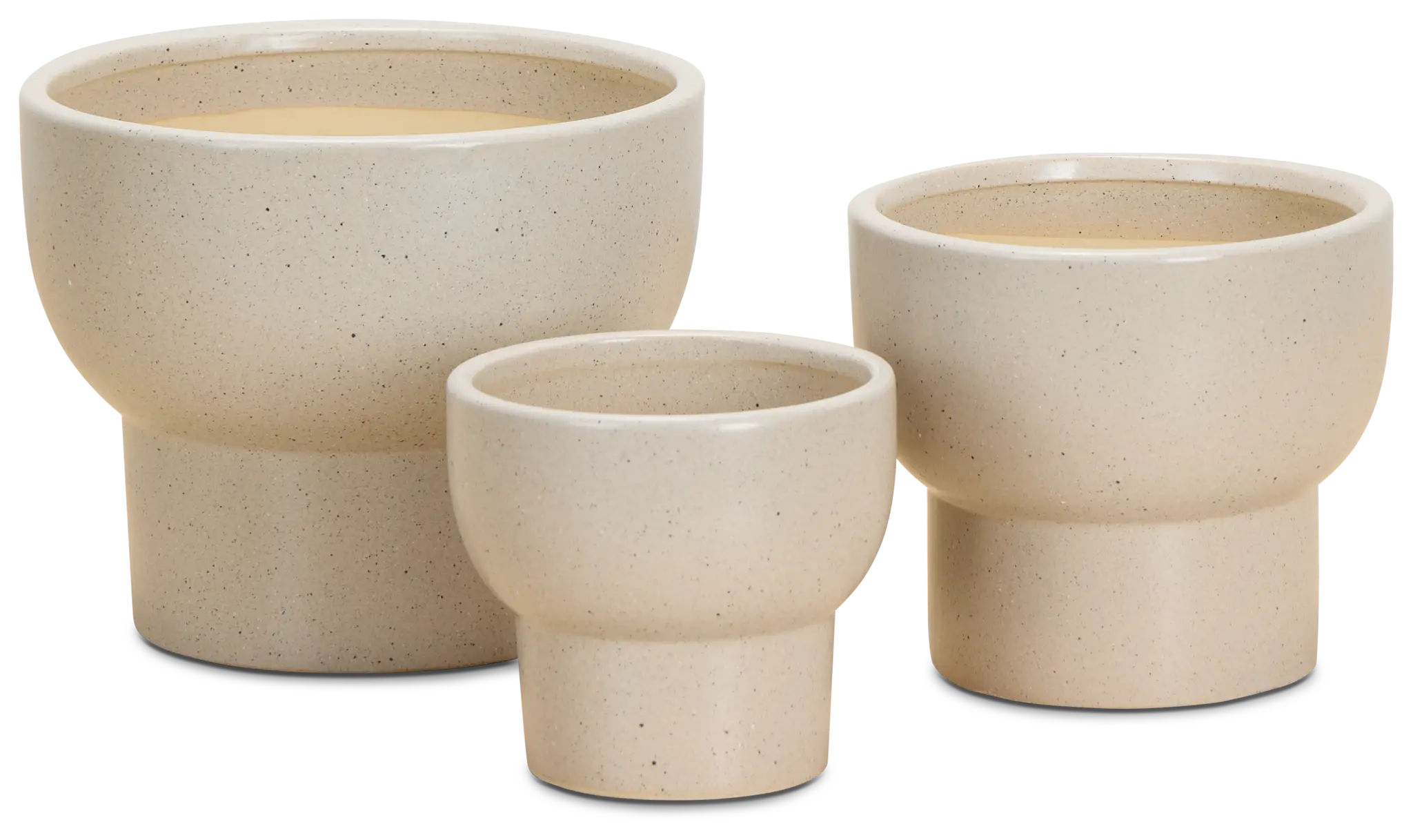Arista Light Brown Set Of 3 Planter Arista Light Brown Set Of 3 Planter