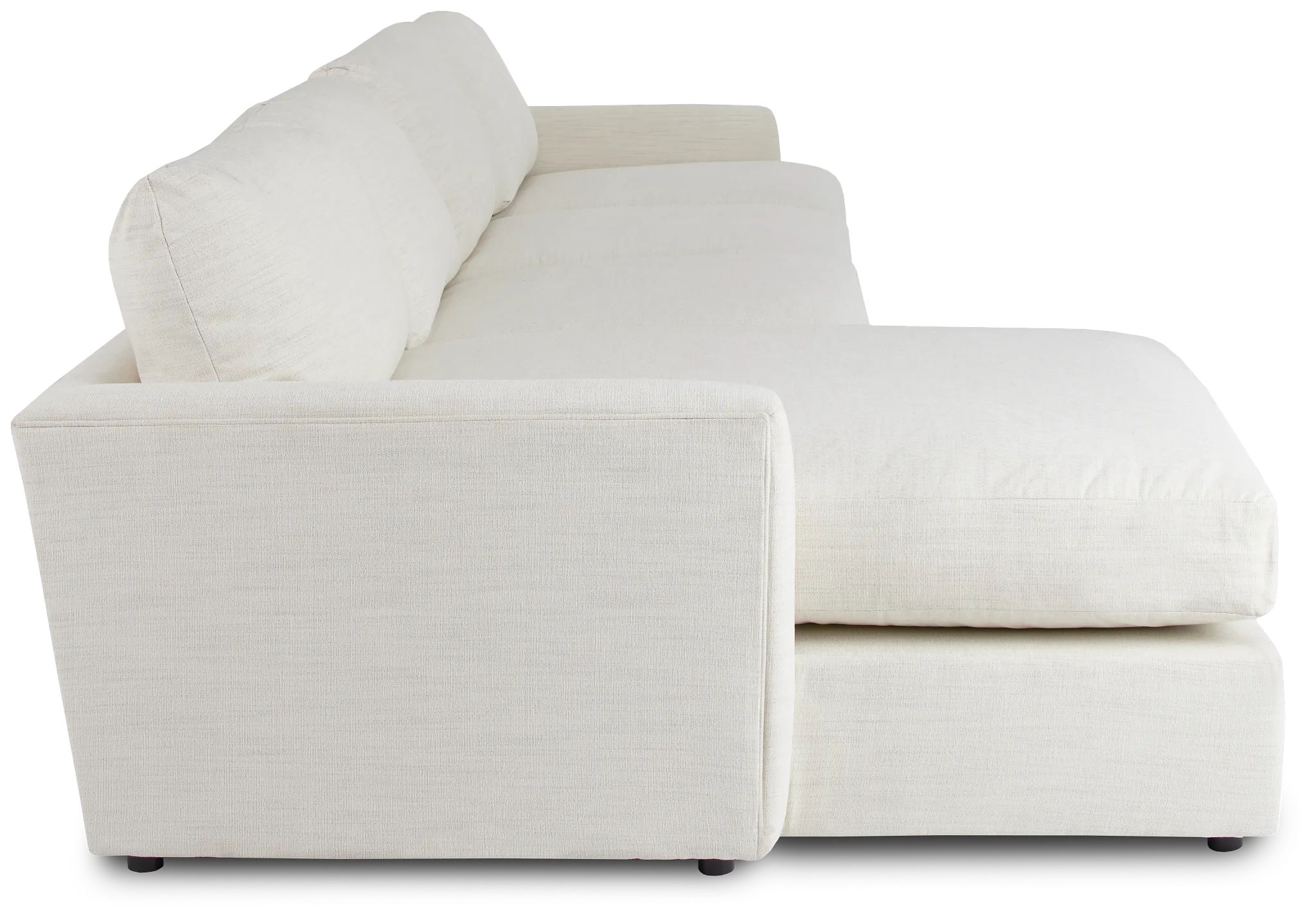 Noah Ivory Fabric Small Left Chaise Sectional