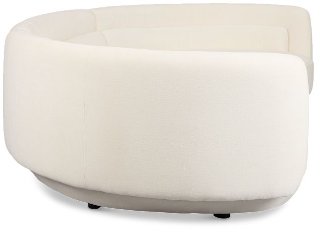 Presley White Fabric 3-piece Modular Sectional