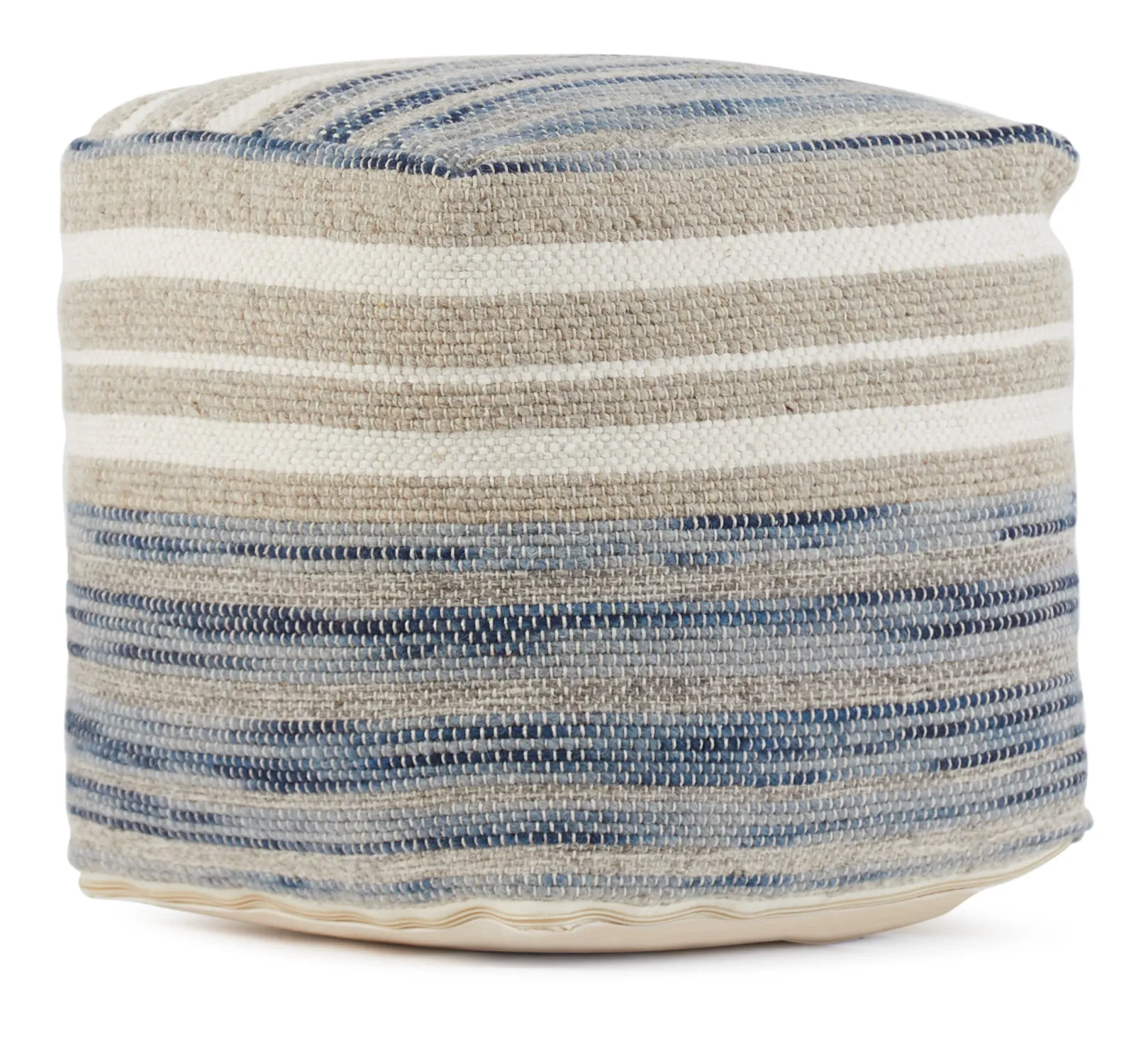 Frio Light Beige Accent Pouf