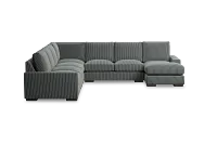Edgewater Lucy Navy Large Right Chaise Sectional
