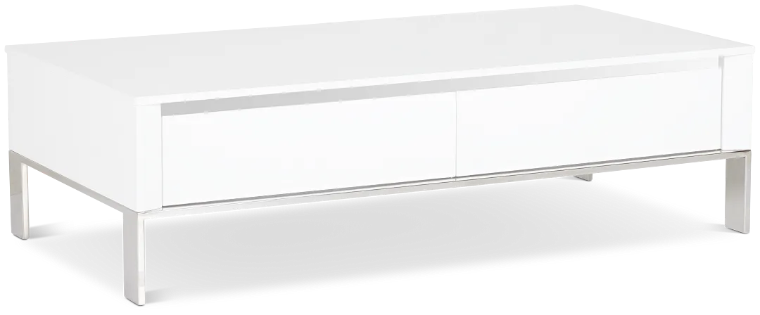 Vancouver White Rectangular Coffee Table