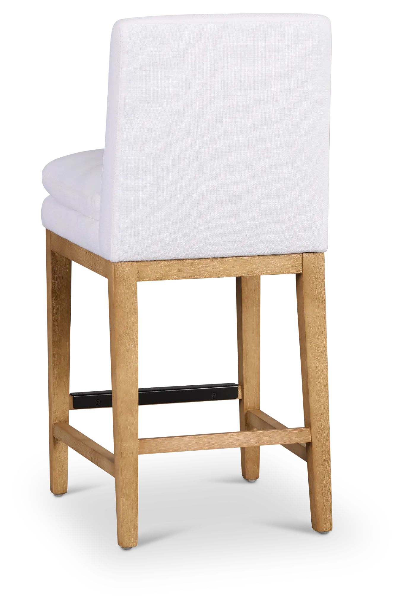 Willow Whitefabric 24" Upholstered Barstool