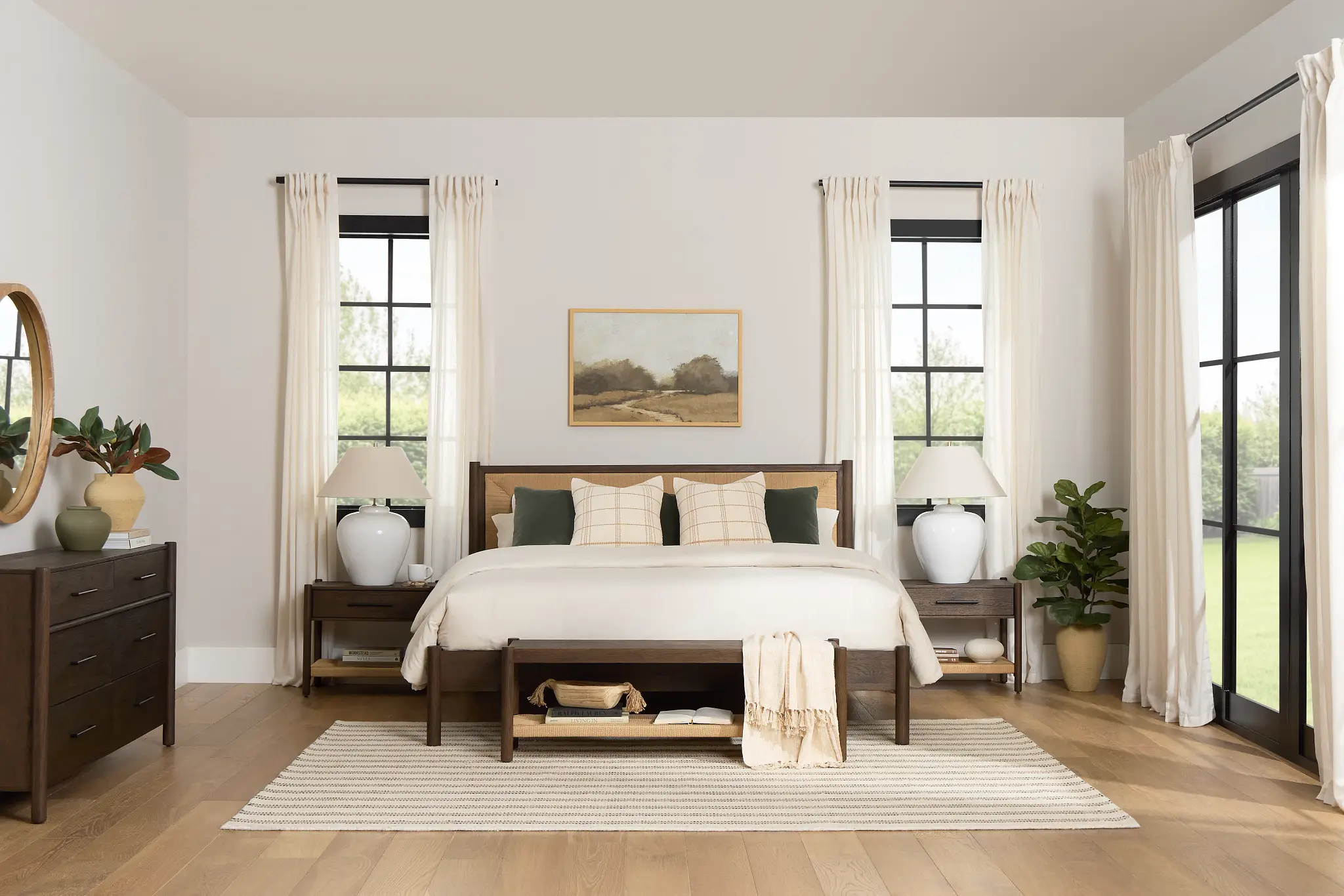 Santorini Dark Tone Woven Panel Bed Santorini Dark Tone Woven Panel Bed