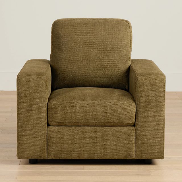 Carmen Green Fabric Chair