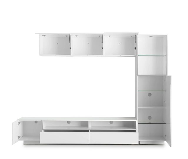 Vancouver White 108" 5-piece Right Modular Entertainment Wall (1)