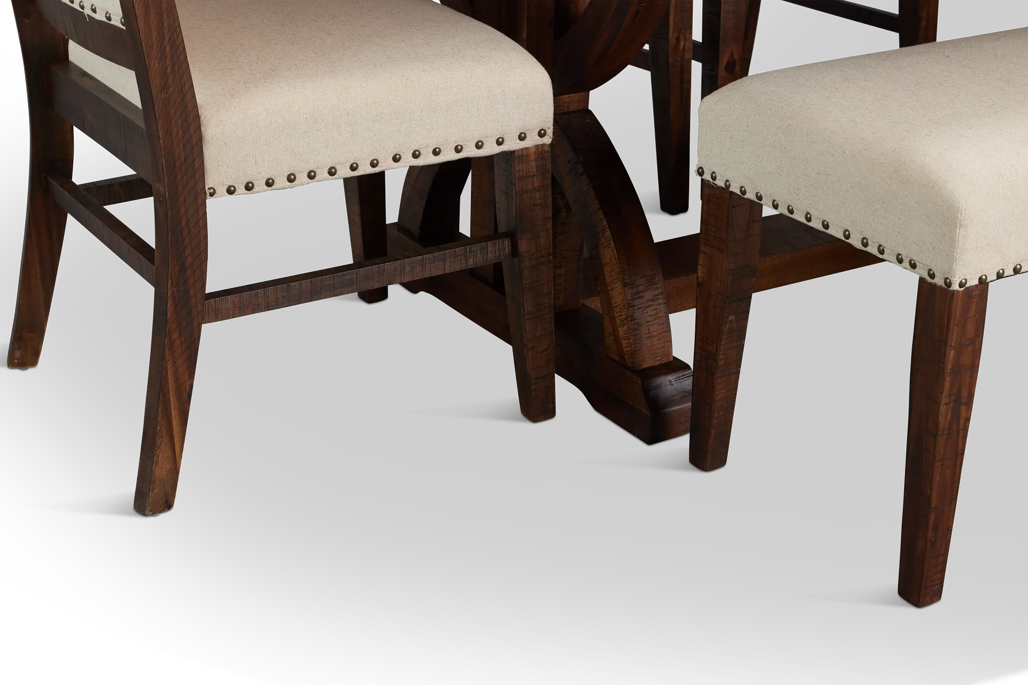 Joplin Dark Tone Extension Rectangular Table With 4 Side Chairs & Bench Joplin Dark Tone Extension Rectangular Table With 4 Side Chairs & Bench