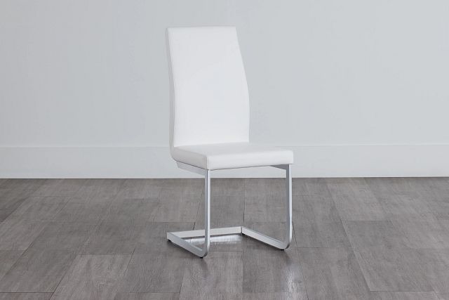 Axel White Upholstered Side Chair