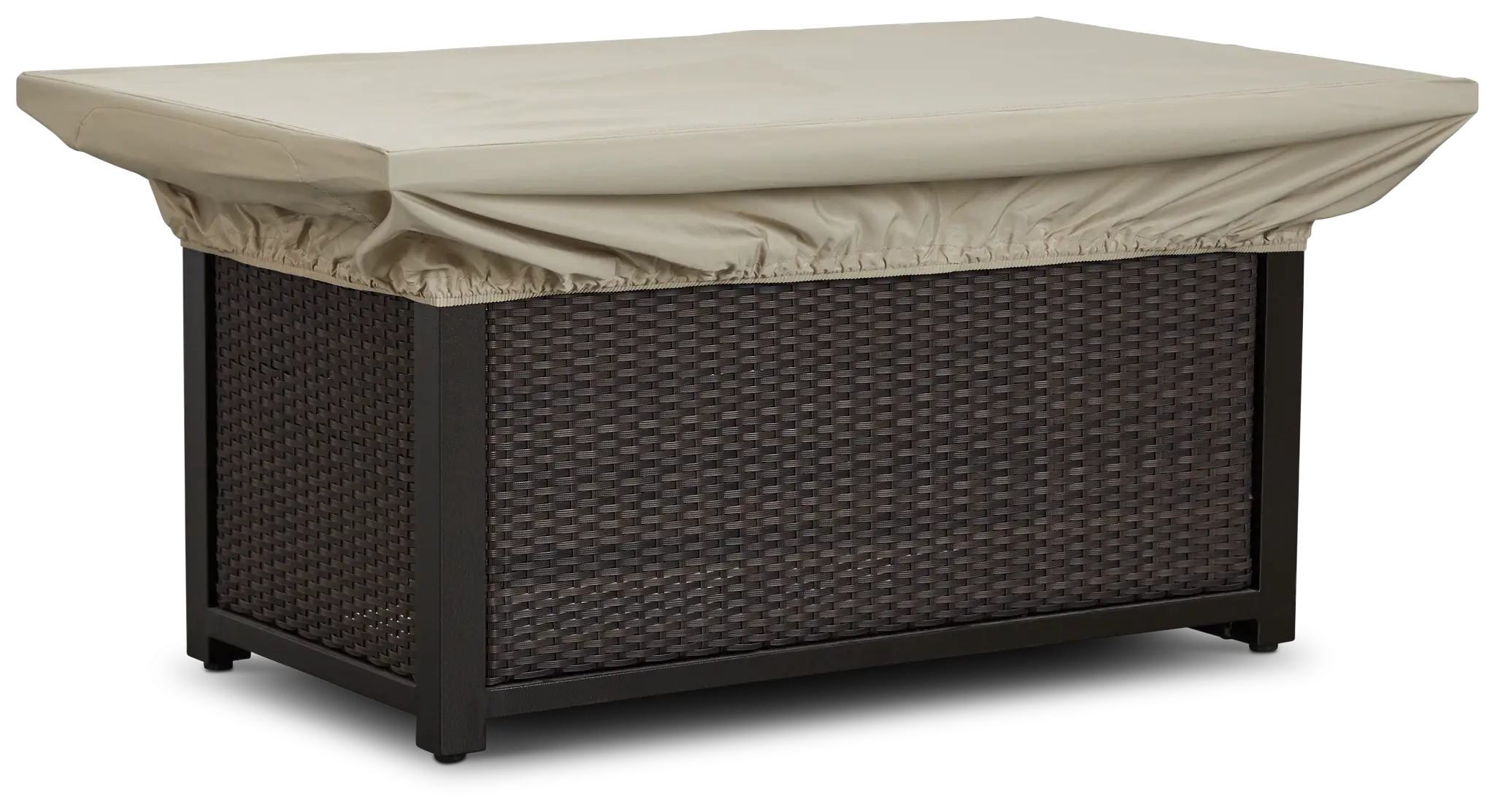 Khaki Large Rectangular Fire Pit Outdoor Cover Khaki Large Rectangular Fire Pit Outdoor Cover