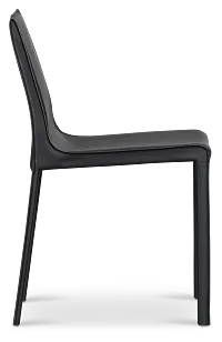 Lagos Black Upholstered Side Chair