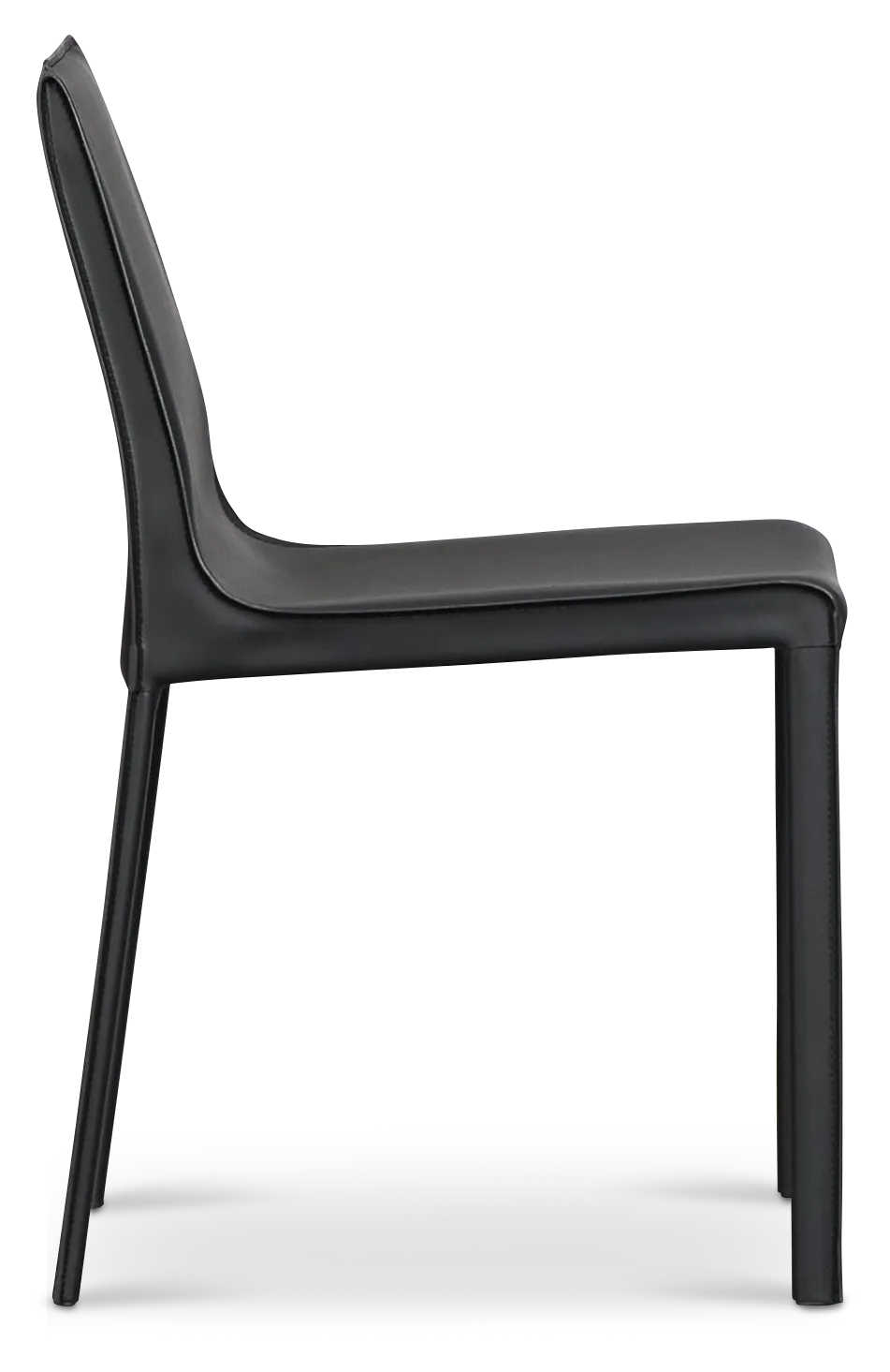 Lagos Black Upholstered Side Chair