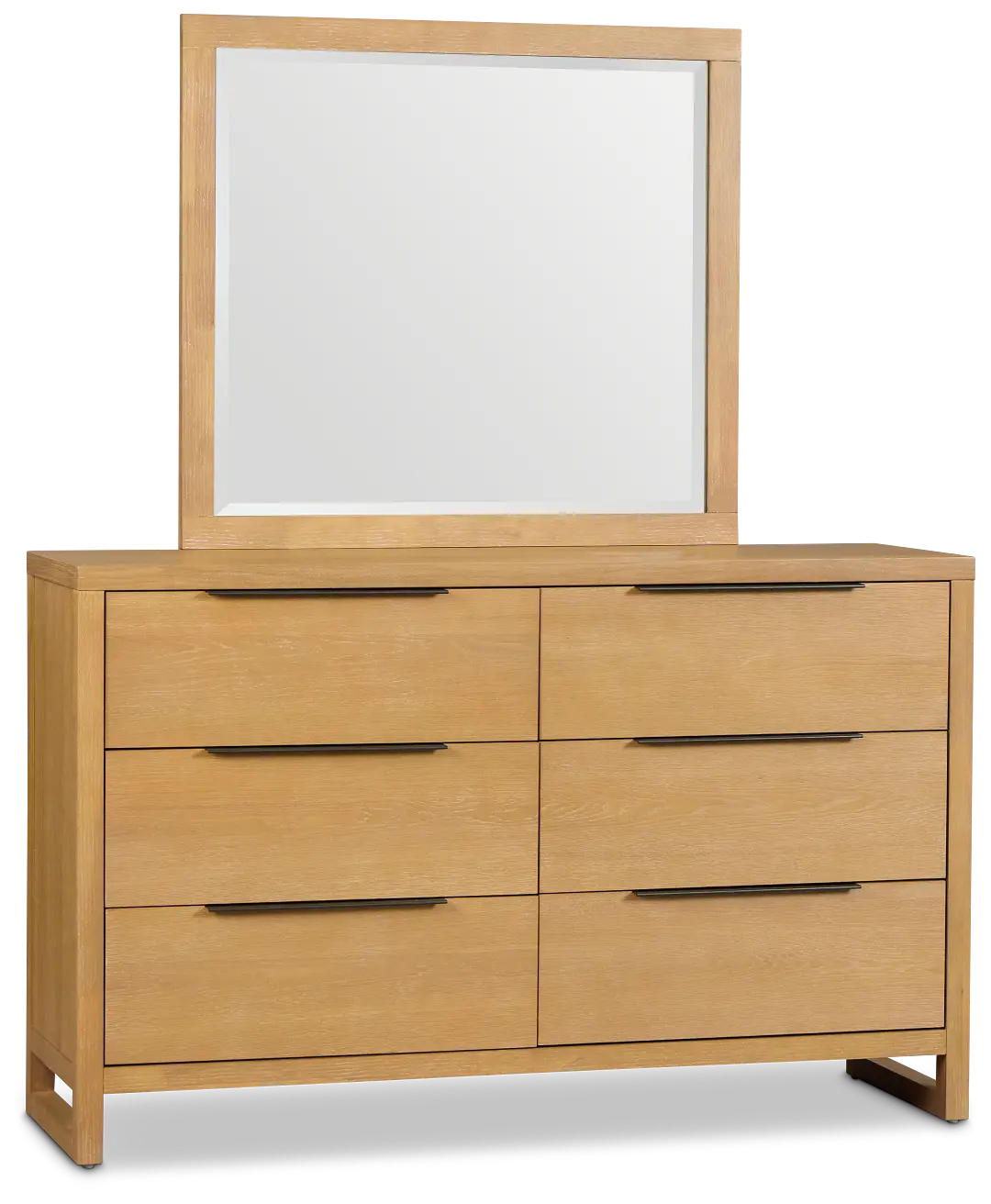 Williamsburg Light Tone Dresser & Mirror Williamsburg Light Tone Dresser & Mirror