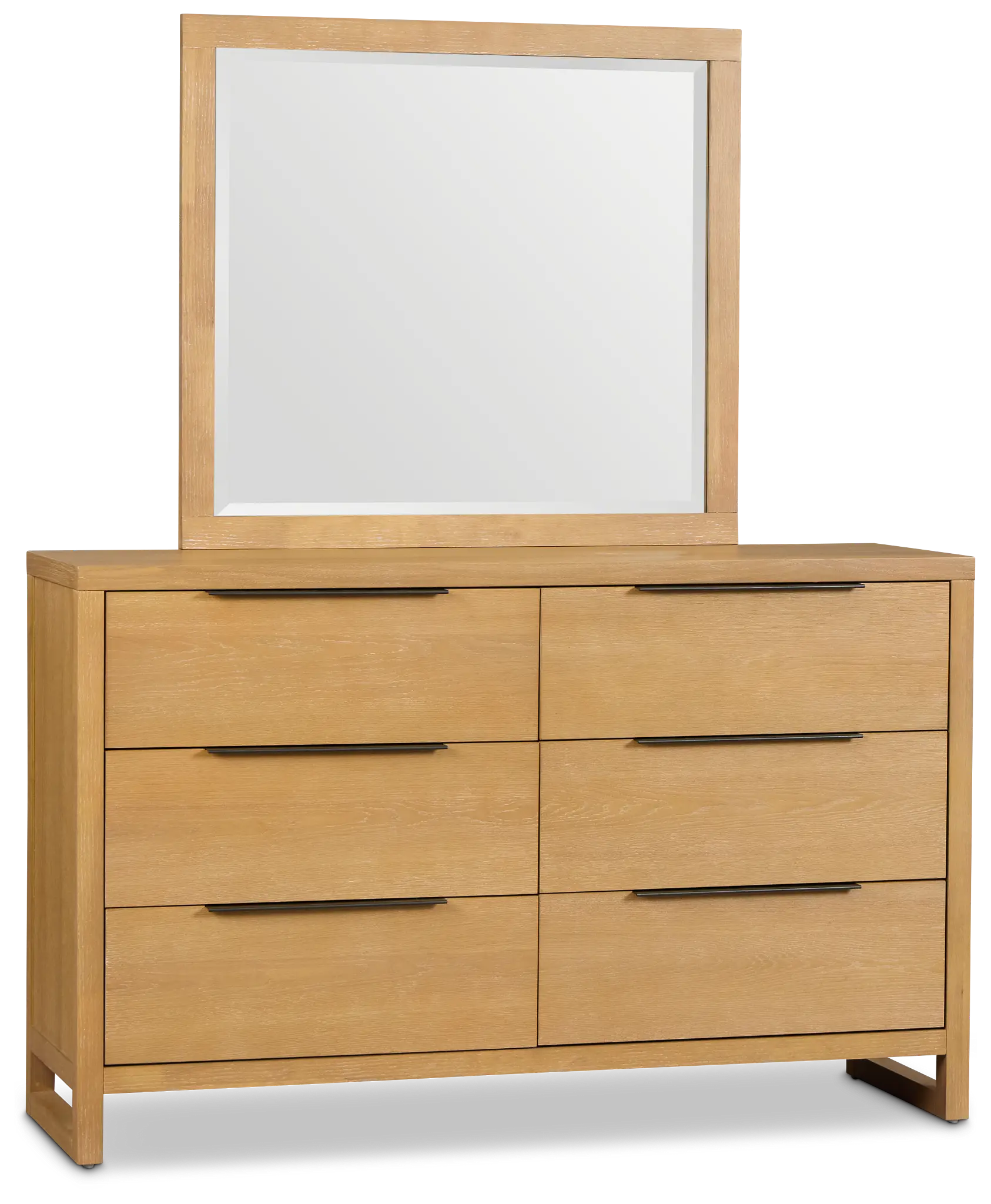 Williamsburg Light Tone Dresser & Mirror Williamsburg Light Tone Dresser & Mirror