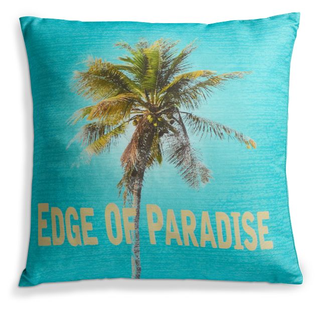 Moby Blue 18" Square Accent Pillow