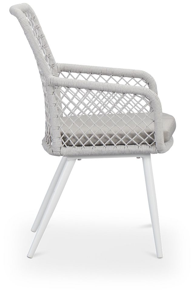 Andes Gray Woven Side Chair (2)