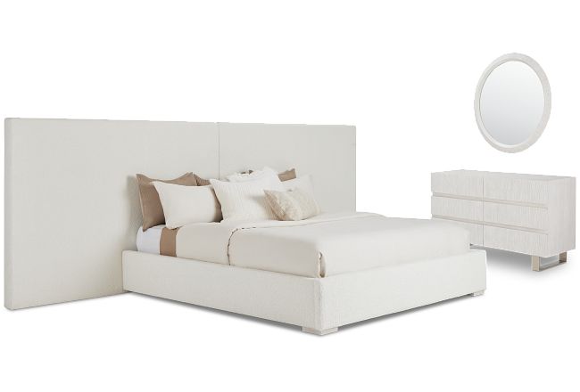 Costa White Uph Spread Bedroom