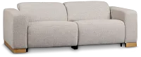 Leona Light Gray Fabric 2-piece Modular Power Loveseat