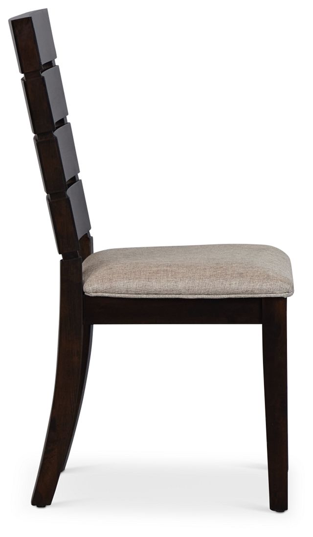 Sienna Dark Tone Slat Side Chair