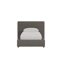 Grayton Revenue Beige 44" Upholstered Platform Bed