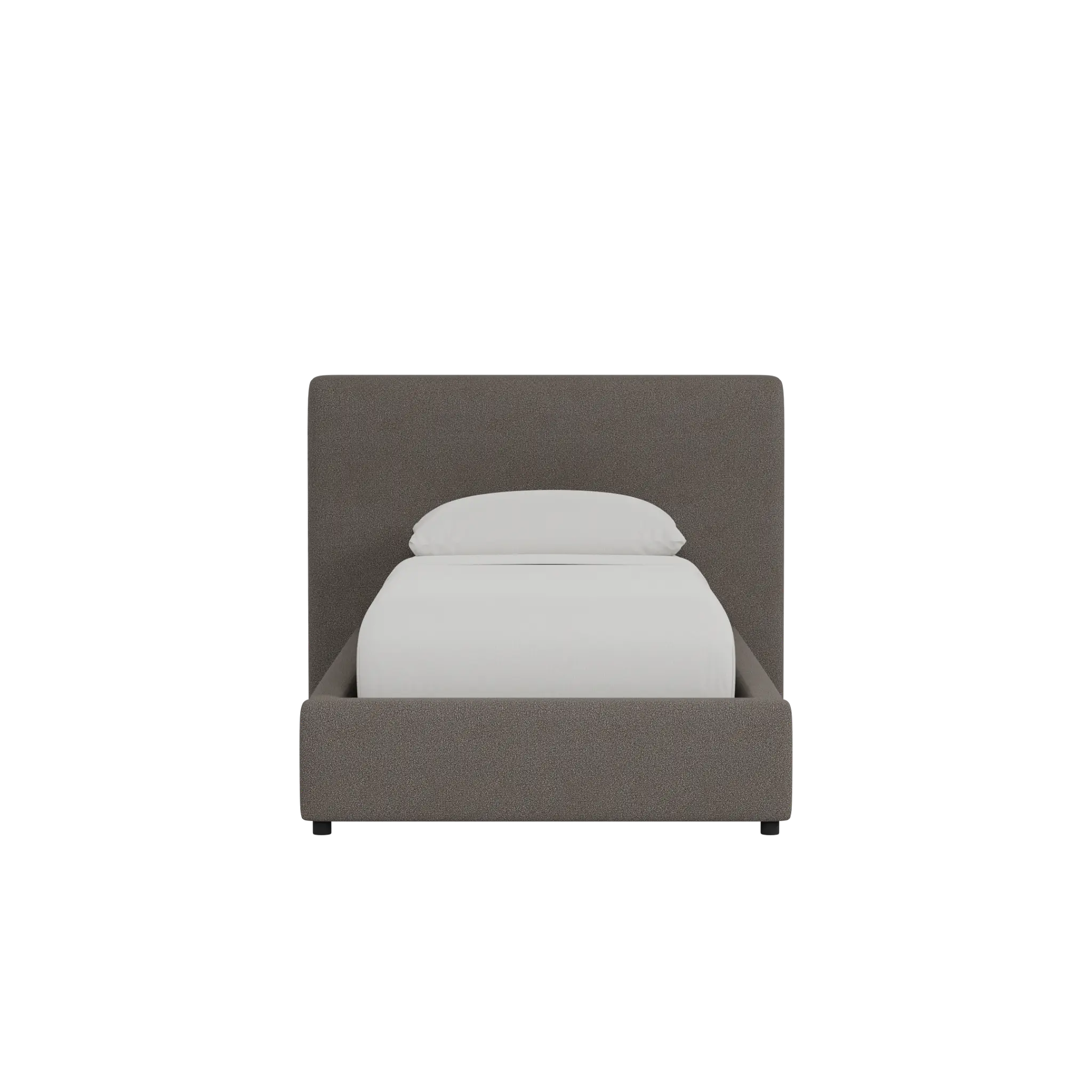 Grayton Revenue Beige 44" Upholstered Platform Bed Grayton Revenue Beige 44" Upholstered Platform Bed