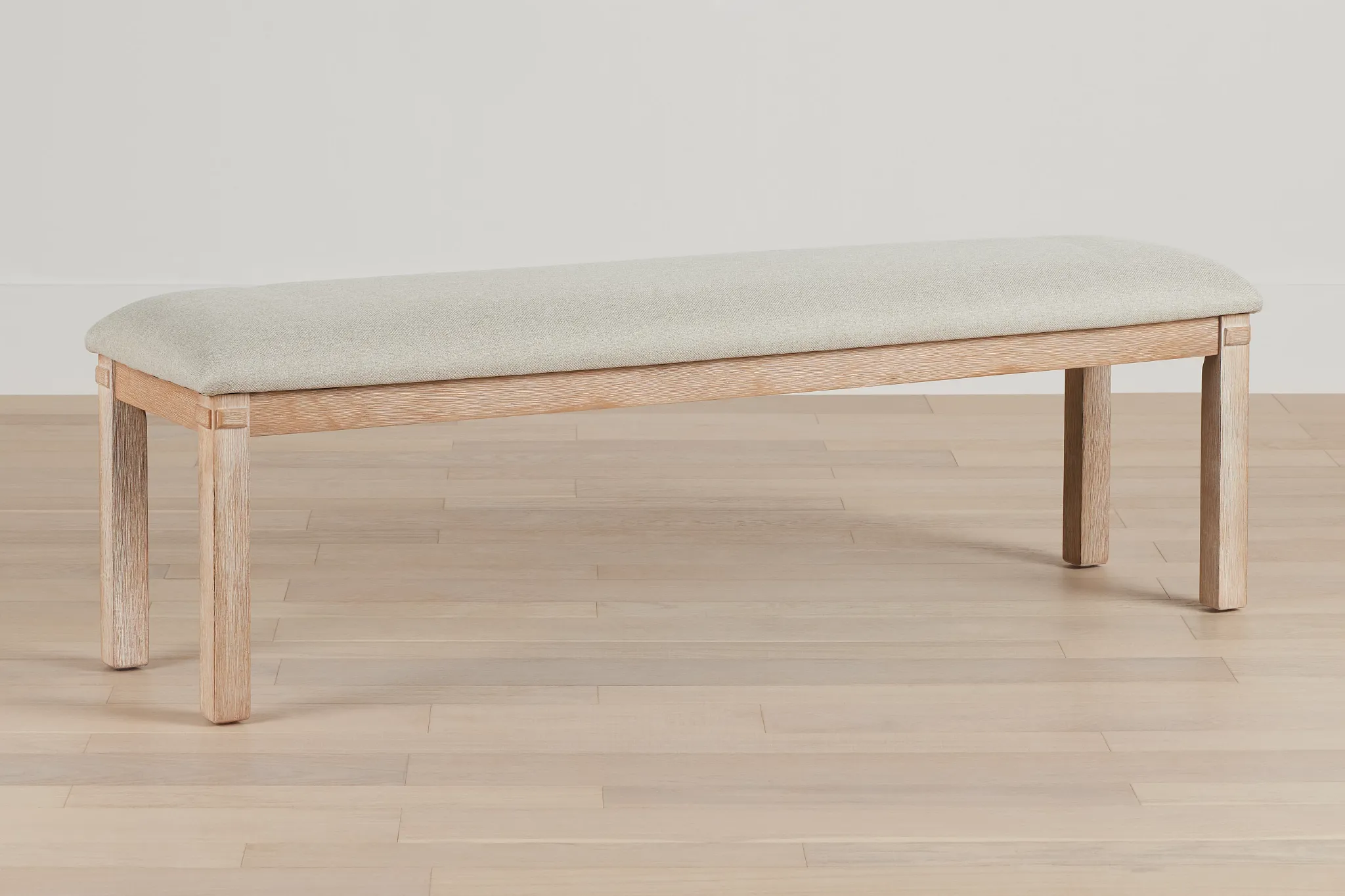 Park City Light Tone Upholstered Dining Bench