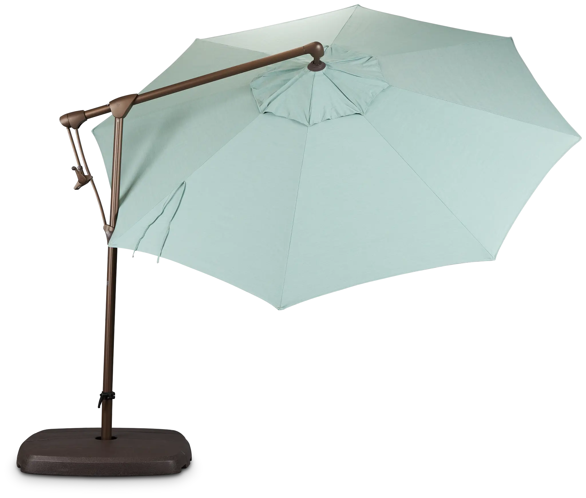 Grenada Teal Cantilever Umbrella Set Grenada Teal Cantilever Umbrella Set