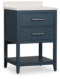Alden Blue 24" Single Bathroom Vanity