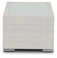 Biscayne White Rect Coffee Table