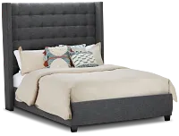 Chatham Dark Gray High Platform Bed