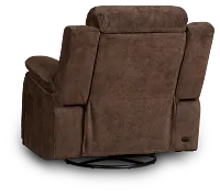 Benson Brown Micro Power Swivel Glider Recliner