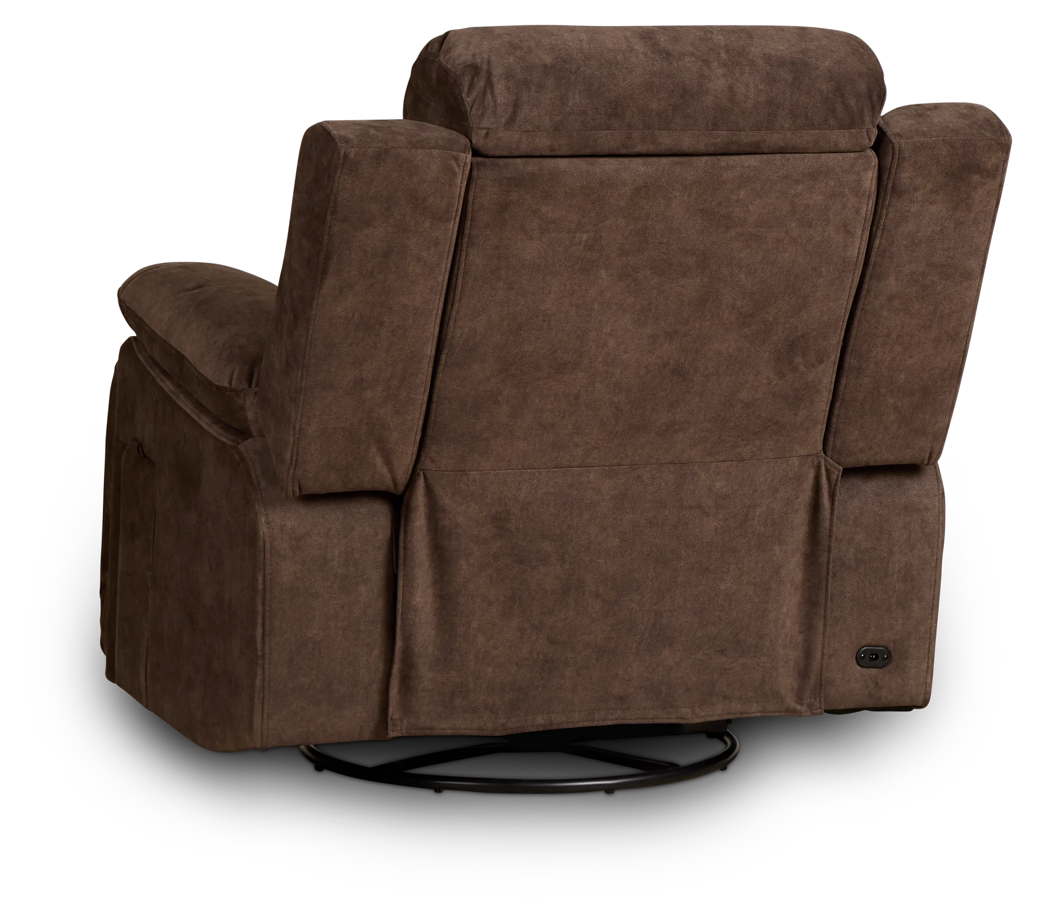 Benson Brown Micro Power Swivel Glider Recliner