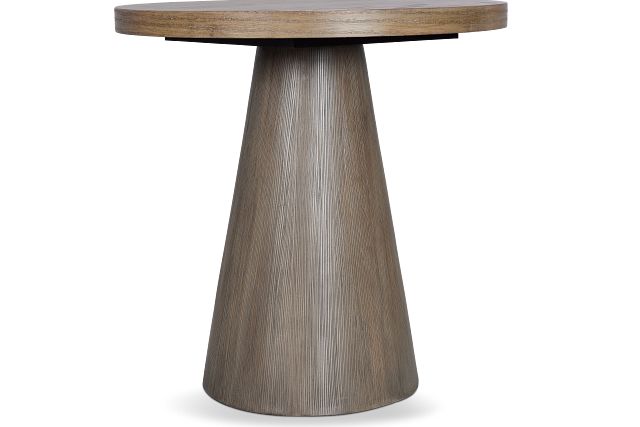 Alden Gray Round End Table