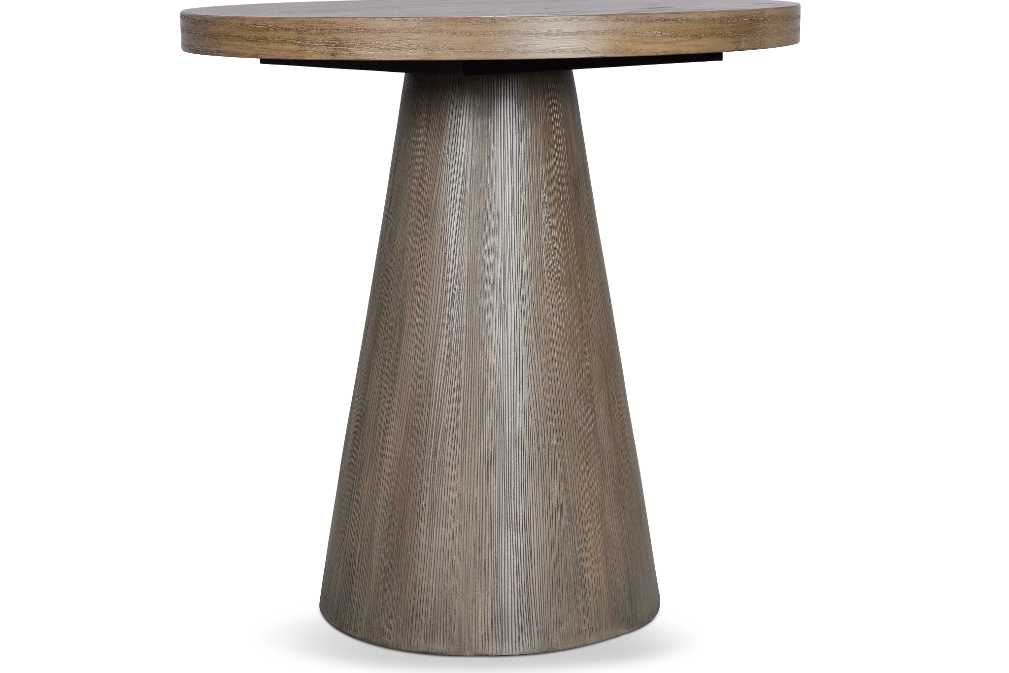 Alden Gray Round End Table