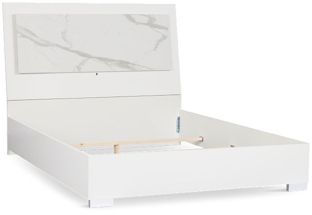 Modena White Platform Bed