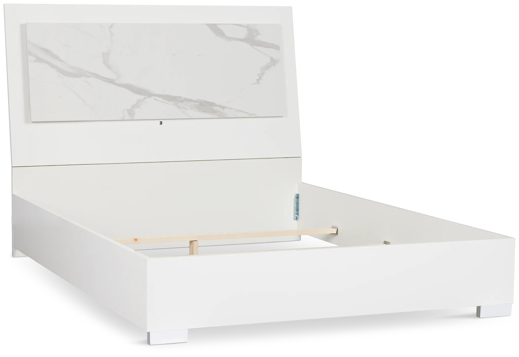 Modena White Platform Bed